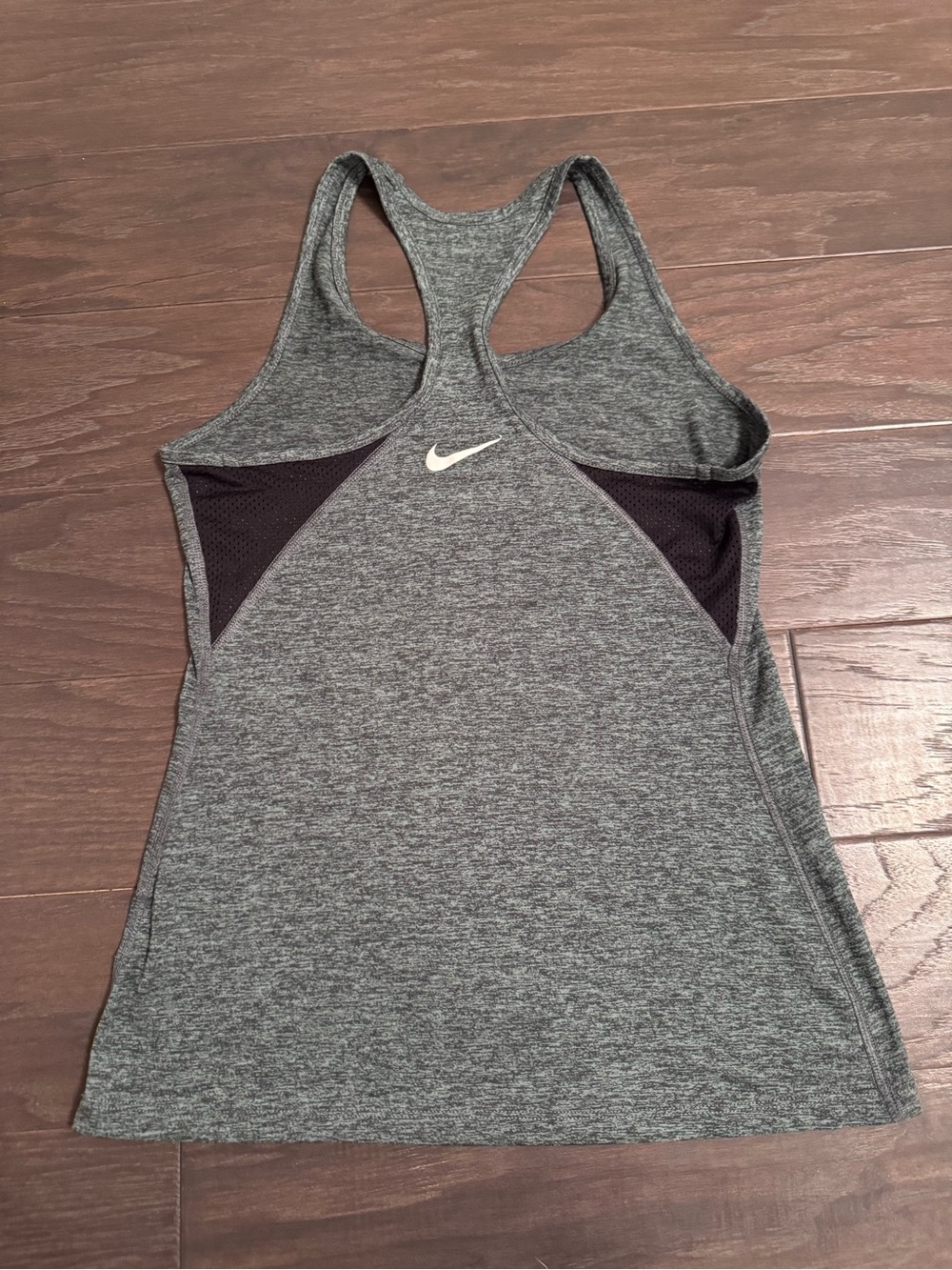 Nike blue/grey Racerback Tank with Black Mesh Inserts